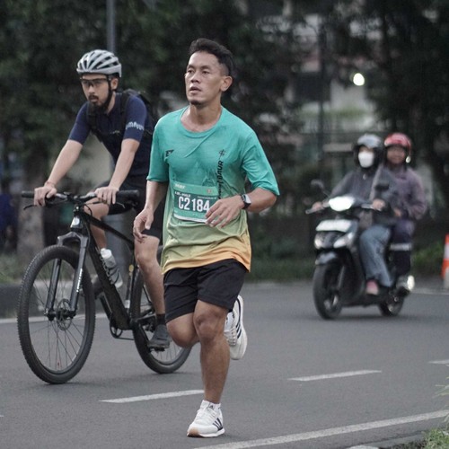 Race photo from BAUR RUN 2025