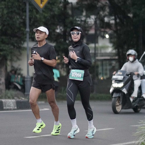 Race photo from BAUR RUN 2025