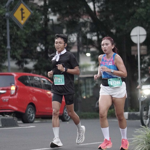 Race photo from BAUR RUN 2025