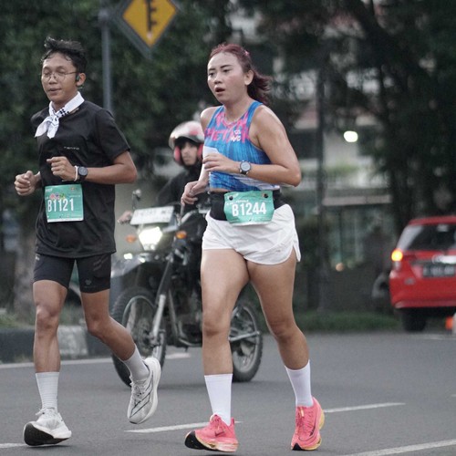 Race photo from BAUR RUN 2025