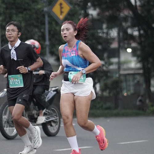 Race photo from BAUR RUN 2025