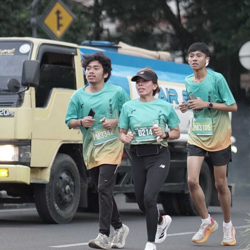 Race photo from BAUR RUN 2025