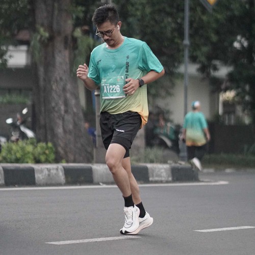 Race photo from BAUR RUN 2025