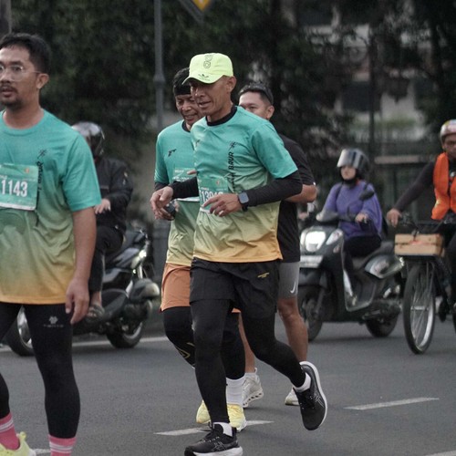 Race photo from BAUR RUN 2025