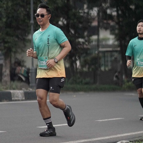 Race photo from BAUR RUN 2025