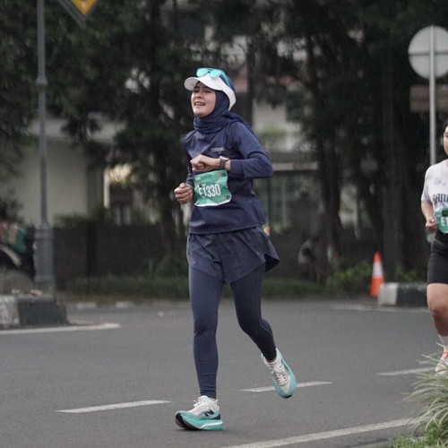 Race photo from BAUR RUN 2025