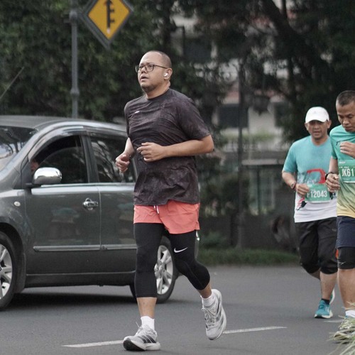 Race photo from BAUR RUN 2025