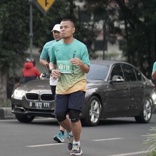 Race photo from BAUR RUN 2025