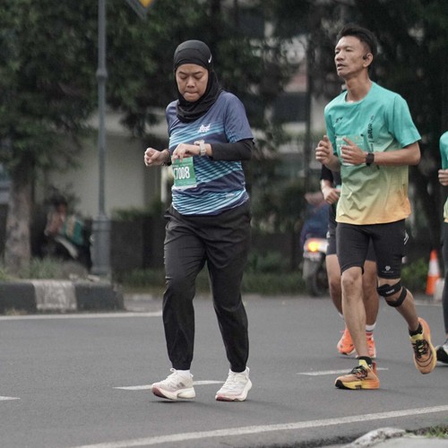 Race photo from BAUR RUN 2025