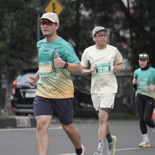 Race photo from BAUR RUN 2025