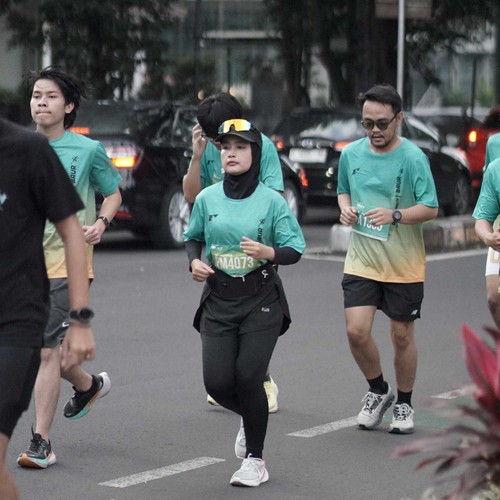 Race photo from BAUR RUN 2025
