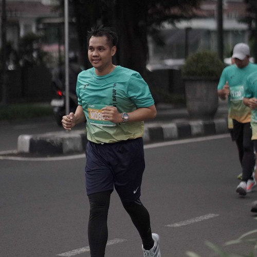 Race photo from BAUR RUN 2025