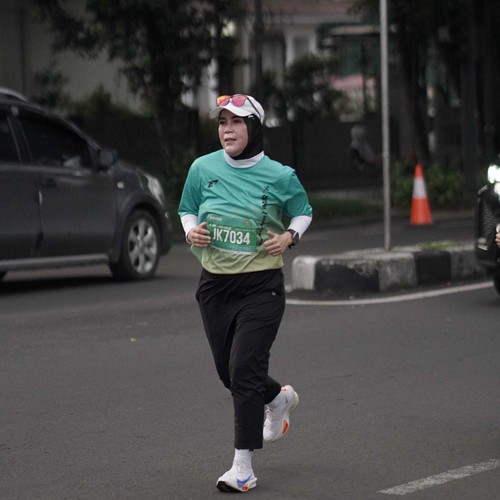 Race photo from BAUR RUN 2025