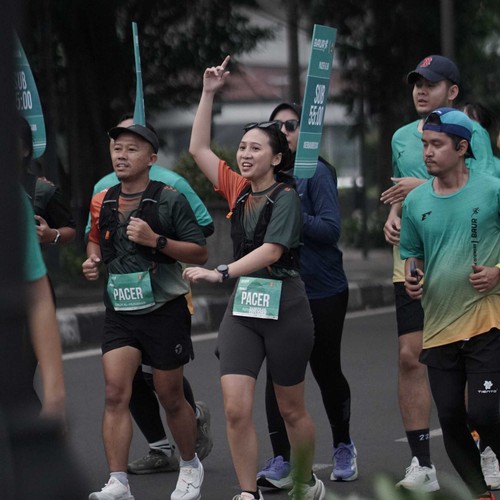 Race photo from BAUR RUN 2025