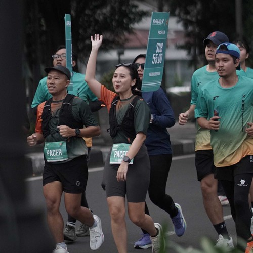 Race photo from BAUR RUN 2025