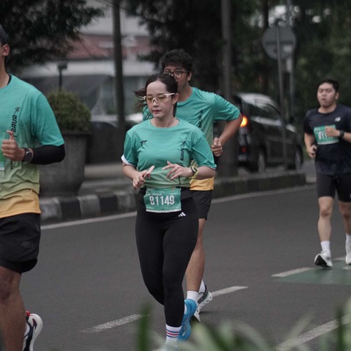 Race photo from BAUR RUN 2025