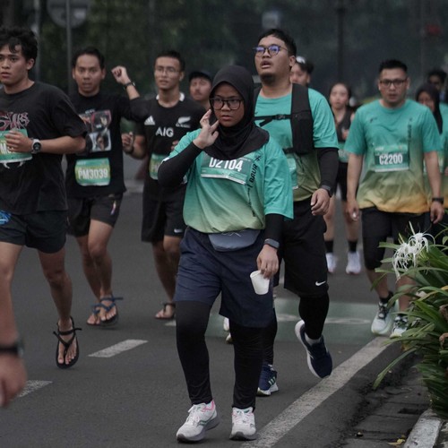 Race photo from BAUR RUN 2025