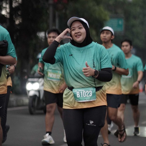 Race photo from BAUR RUN 2025