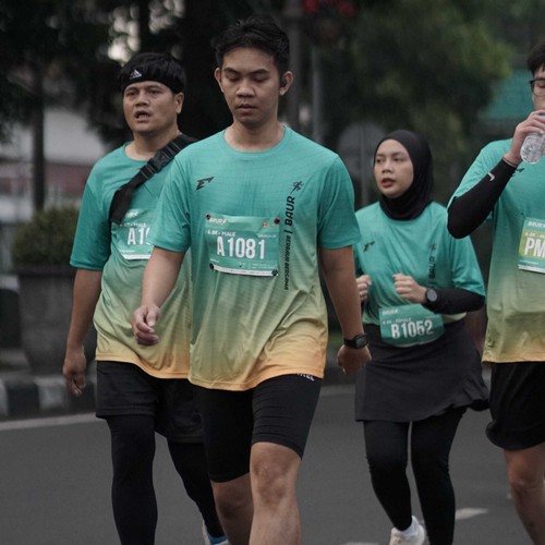 Race photo from BAUR RUN 2025