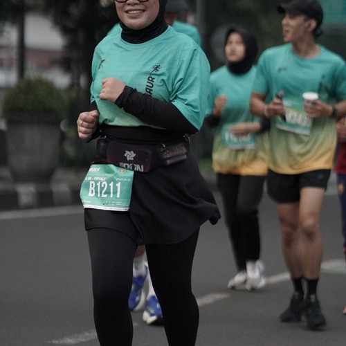 Race photo from BAUR RUN 2025