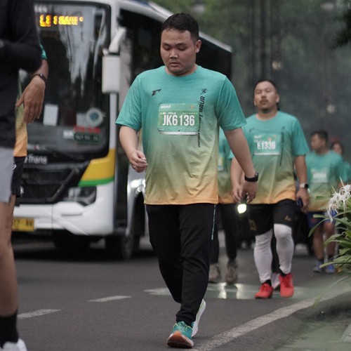 Race photo from BAUR RUN 2025