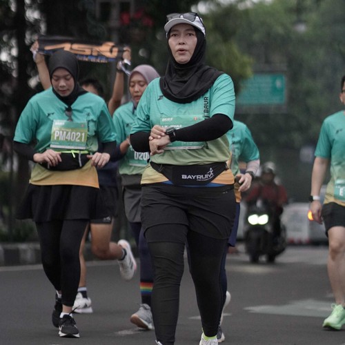 Race photo from BAUR RUN 2025
