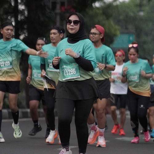 Race photo from BAUR RUN 2025