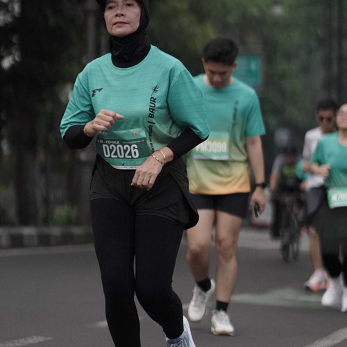 Race photo from BAUR RUN 2025