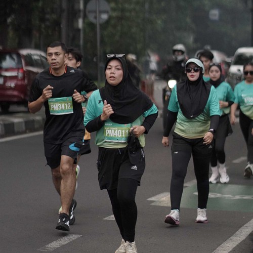 Race photo from BAUR RUN 2025