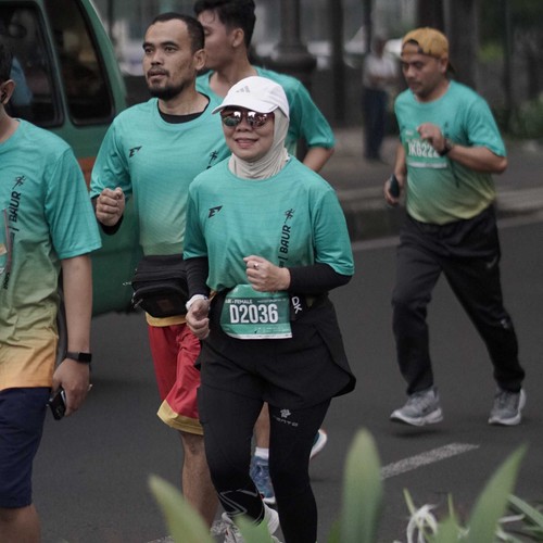 Race photo from BAUR RUN 2025