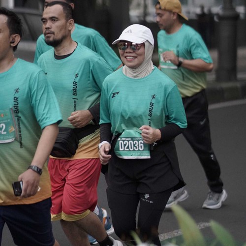 Race photo from BAUR RUN 2025