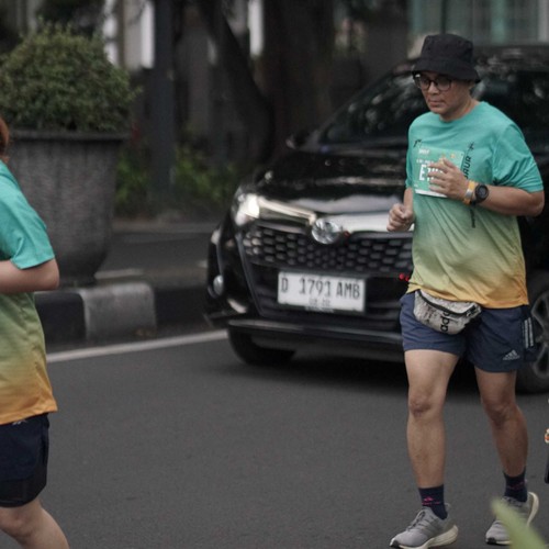 Race photo from BAUR RUN 2025
