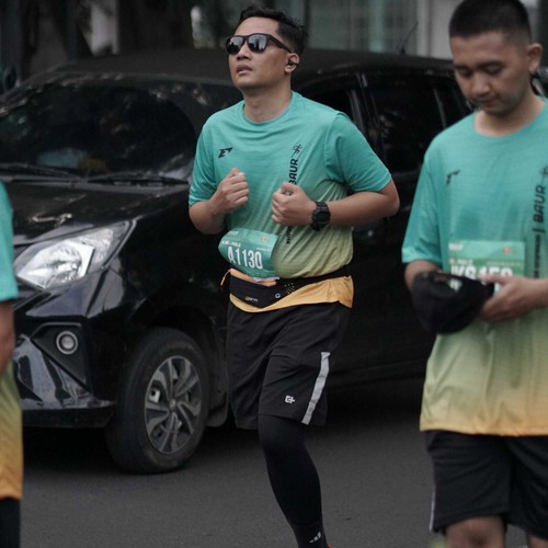 Race photo from BAUR RUN 2025