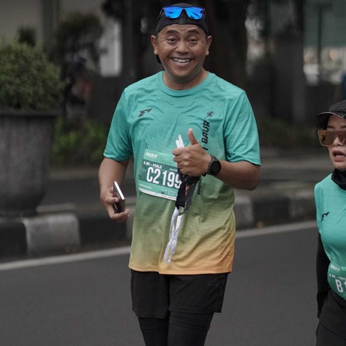 Race photo from BAUR RUN 2025