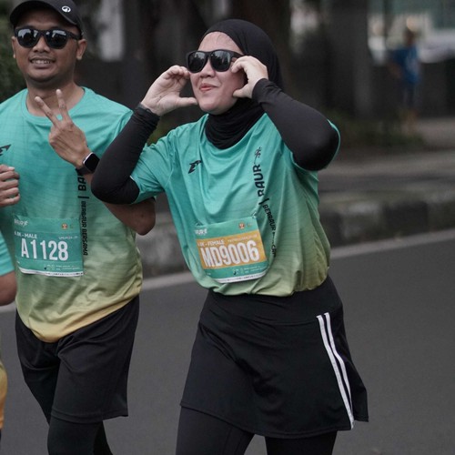 Race photo from BAUR RUN 2025