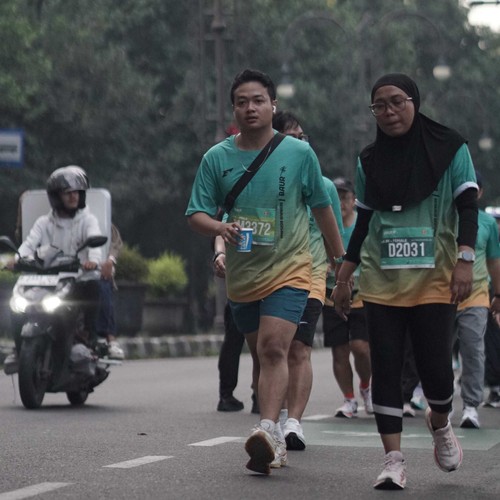 Race photo from BAUR RUN 2025