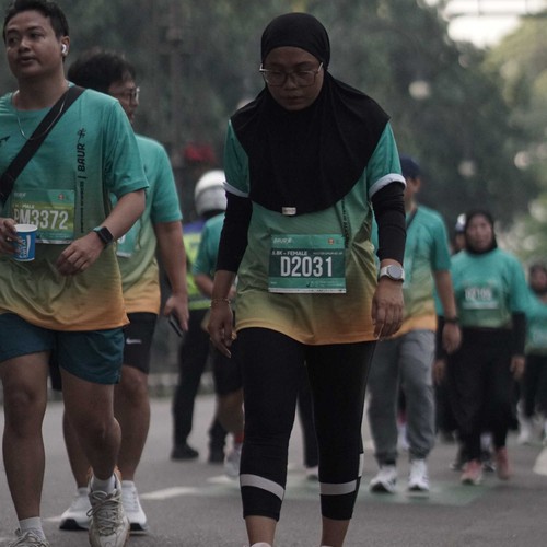 Race photo from BAUR RUN 2025