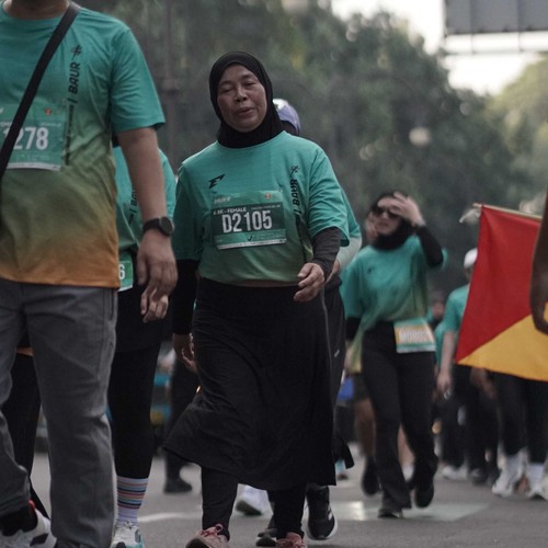 Race photo from BAUR RUN 2025