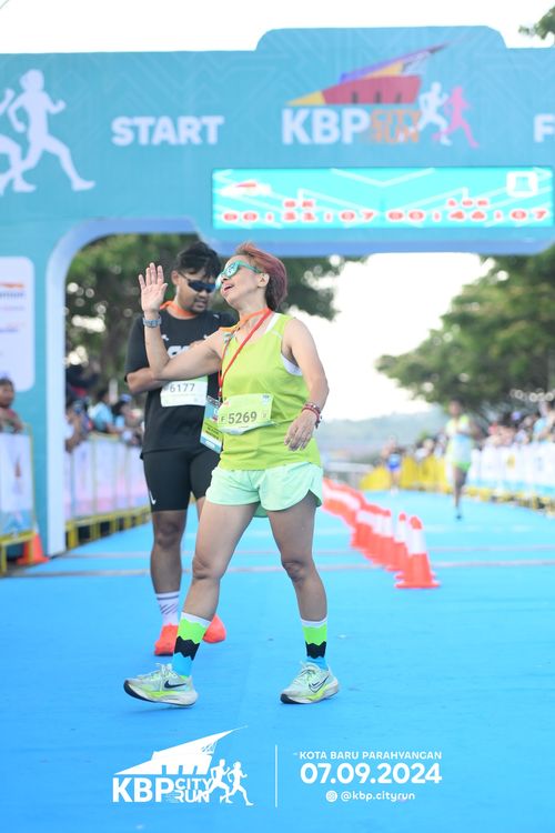 Race photo from KBP City Run 2024