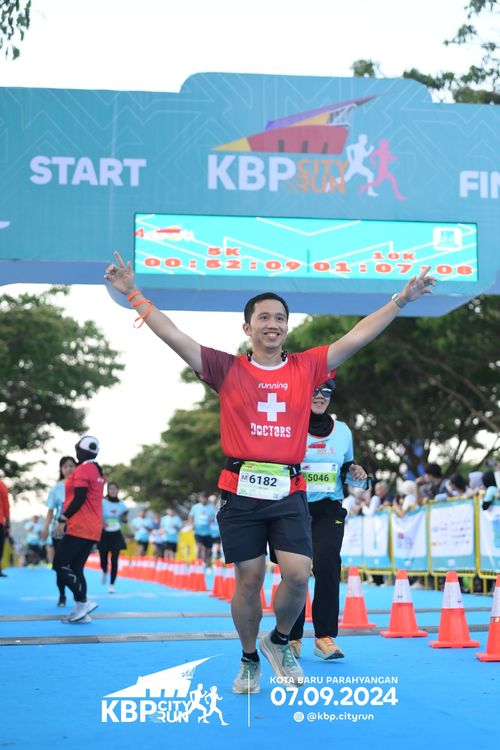 Race photo from KBP City Run 2024