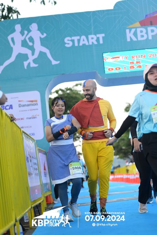Race photo from KBP City Run 2024