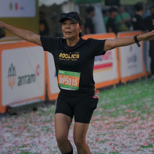 Race photo from BAUR RUN 2025