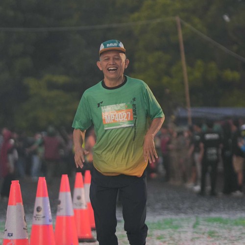 Race photo from BAUR RUN 2025