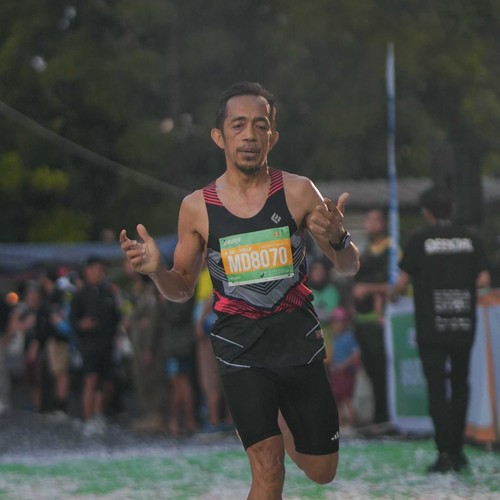 Race photo from BAUR RUN 2025
