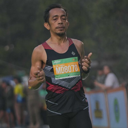 Race photo from BAUR RUN 2025