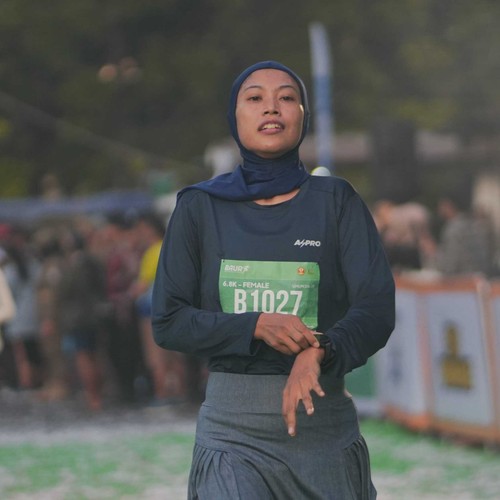 Race photo from BAUR RUN 2025