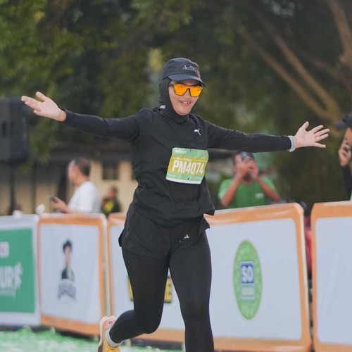 Race photo from BAUR RUN 2025