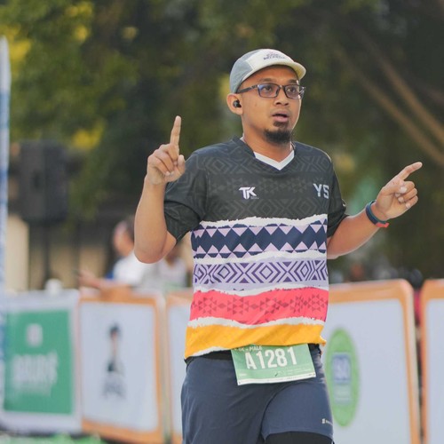 Race photo from BAUR RUN 2025