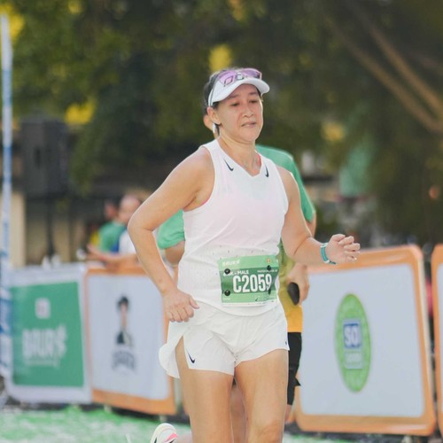 Race photo from BAUR RUN 2025