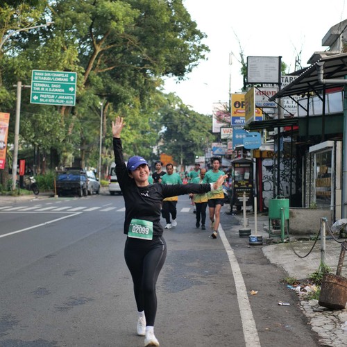Race photo from BAUR RUN 2025